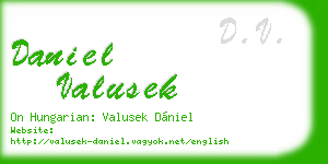 daniel valusek business card